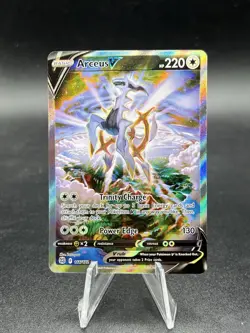 Arceus V (Alternate Pokemon Full Art 166/172 Swsh09: Brilliant Stars Holo NM VG1 - Image 1