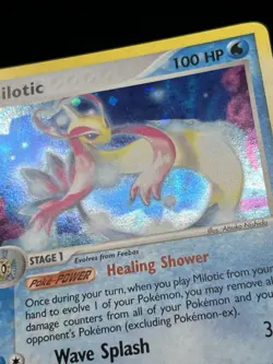 Pokemon EX Hidden Legends Milotic 12/101 Holo Card NM/Excellent Swirl WJ1 - Image 4