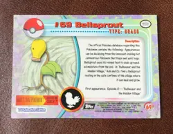 BELLSPROUT TOPPS TV ANIMATION GRADED POKEMON CARD #69 - Image 2