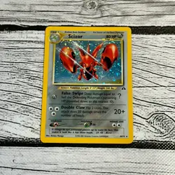Scizor 10/75 Neo Discovery 2001 Holo Rare Pokemon Card TCG - LP/MP - Image 1