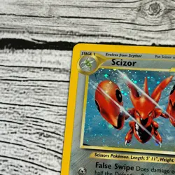 Scizor 10/75 Neo Discovery 2001 Holo Rare Pokemon Card TCG - LP/MP - Image 4