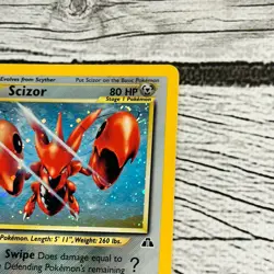 Scizor 10/75 Neo Discovery 2001 Holo Rare Pokemon Card TCG - LP/MP - Image 5