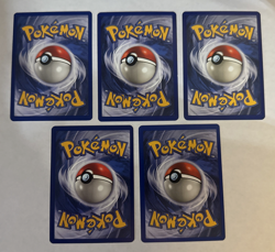 Lot Of 5 Pokemon Base set Vintage Cards Deveolution Ponyta Nidoran Dewgong LP/NM - Image 2