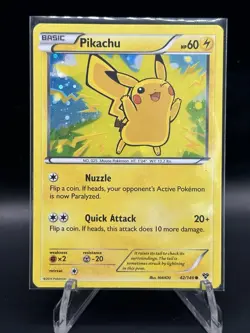 Pokemon Card - Pikachu 42/146 - XY - Holo - Movie Promo Tcg card game - Image 1