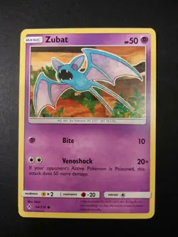 Pokemon Unbroken Bonds Zubat Common Card 64/214 NM - Image 1