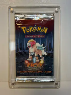 Pokemon Neo Revelation Pack Factory Sealed (Entei Art) Unweighed (with Case) - Image 1