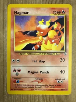 Pokemon TCG Magmar Neo Genesis 40/111 Regular Unlimited Uncommon VLP - Image 1
