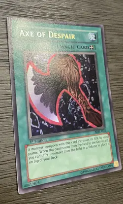 Yu-Gi-Oh! TCG Axe of Despair Magic Ruler MRL-002 1st Edition Ultra Rare. LP-NM - Image 2