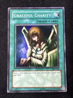 Yu-Gi-Oh! Graceful Charity SDP-040 Super Rare Unlimited LP A1 - Image 1