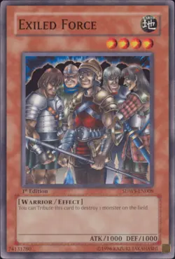 Yugioh Exiled Force #SDWS-EN008 Structure Deck: Warriors' Strike 1st Edition - Image 1