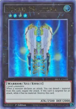 Number 39: Utopia - BROL-EN059 - Ultra Rare - 1st Edition NM YuGiOh! Brothers o - Image 1