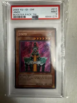 Yu-Gi-Oh-Jinzo-BPT-011 - 2003 Tin Promo- PSA 9 - Image 1