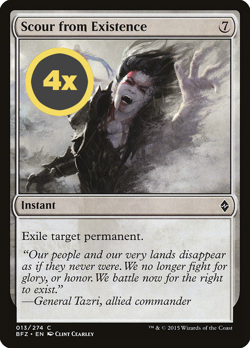 MTG Playset (4x) Scour from Existence ** Battle for Zendikar ** English (NM) - Image 1