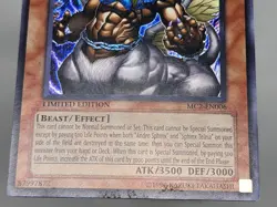 YuGiOh Theinen the Great Sphinx MC2-EN006 Limited Edition Secret Rare MP - Image 2