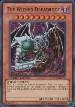 Yugioh! MP The Wicked Dreadroot - CT07-EN015 - Super Rare - Limited Edition Mode - Image 1