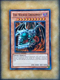 Yugioh The Wicked Dreadroot CT07-EN015 Super Rare Limited Edition MP - Image 1