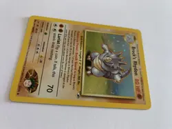 Brock's Rhydon 2/132 Holo Rare Unlimited Gym Heroes Pokemon Card TCG NM - Image 2