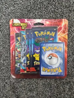 Pokemon Lightning Set Booster 4-Pack with Bonus Card Paldean Fates - Image 1