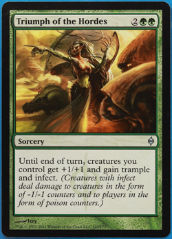 Triumph of the Hordes New Phyrexia NM Green Uncommon CARD (499558) ABUGames - Image 1