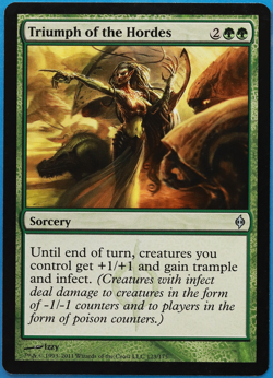 Triumph of the Hordes New Phyrexia NM Green Uncommon CARD (499557) ABUGames - Image 1