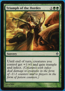 Triumph of the Hordes New Phyrexia NM Green Uncommon CARD (499556) ABUGames - Image 1