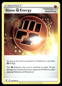 2020 Vivid Voltage Set Pokemon Card 164 Stone Energy NM - Image 1
