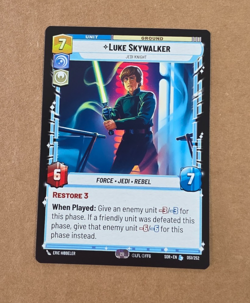 Star Wars Unlimited TCG SOR Luke Skywalker Jedi Knight Card 051/252 Non-Foil - Image 1