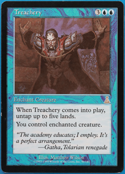 Treachery Urza's Destiny NM (Reserved List MTG Magic Card) (499554) ABUGames - Image 1