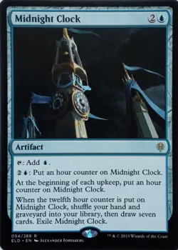 054/269 MIDNIGHT CLOCK RARE THRONE OF ELDRAINE MTG CARD - Image 1