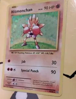 Pokemon Card TCG Hitmonchan 62/108 Evolutions Holographic Rare Foil Near Mint - Image 3