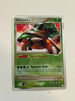 RARE POKEMON CARD TORTERRA LEVEL X LEVEL UP HP160 HP 160 NUMBER 120/130 - Image 1