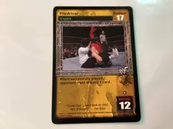 2000 WWE Raw Deal WWE Piledriver #1/PR Promo Card - Image 1