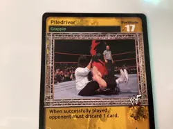 2000 WWE Raw Deal WWE Piledriver #1/PR Promo Card - Image 2