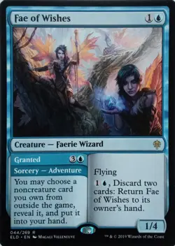 044/269 FAE OF WISHES RARE THRONE OF ELDRAINE MTG CARD - Image 1