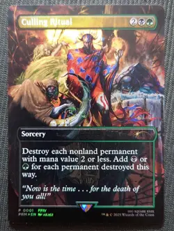 Mtg Super Rare Foil Ff Commander Promo Culling Ritual Fin - Image 1