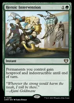 MTG Heroic Intervention - Foil, NM-Mint, English Commander Masters - Image 1