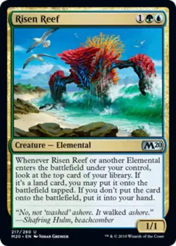 MTG Risen Reef - Foil, NM-Mint, English Core Set 2020 - Image 1