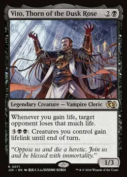 MTG Vito, Thorn of the Dusk Rose, Light Play, English Foundations - Jumpstart - Image 1
