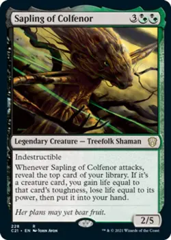 MTG Sapling of Colfenor, NM-Mint, English Commander 2021 - Image 1