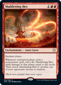 MTG Maddening Hex, NM-Mint, English Commander: AFR - Image 1