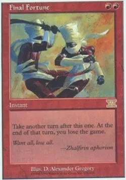 MTG Final Fortune, Light Play, English Classic Sixth Edition - Image 1