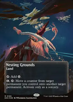 MTG Nesting Grounds (0166) - Galaxy Foil - Borderless, NM-Mint, English Edge of - Image 1