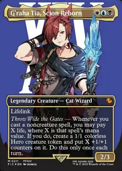 MTG G'raha Tia, Scion Reborn - Surge Foil - Borderless, NM-Mint, English Command - Image 1