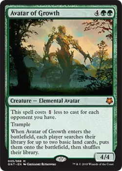 MTG Avatar of Growth, Light Play, English Game Night 2018 - Image 1
