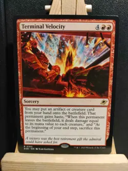 Terminal Velocity - Edge of Eternities - Rare - NM (See pics) MTG - Image 1