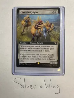 Chocobo Knights Extended Art x1, MTG, Magic the Gathering, Final Fantasy, NM - Image 1