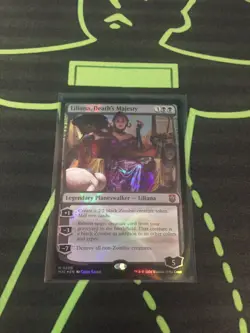MTG Magic The Gathering Liliana, Death’s Majesty Ripple Foil Planeswalker - Image 1