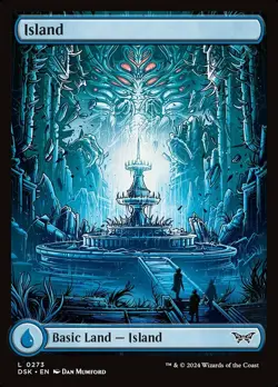 Island (0273) Light Play, English Magic the Gathering MTG Duskmourn: House of Ho - Image 1