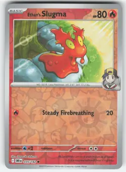 Ethan's Slugma Reverse Holo Common SV10: Destined Rivals 035/182 Pokemon - Image 1