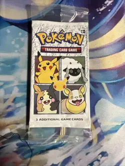 Pokemon TCG Celebrations 25th Anniversary General Mills Cereal Booster Pack - Image 1